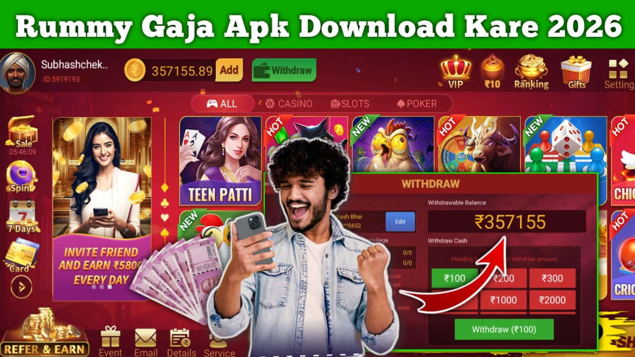 Rummy Gaja Apk Instantly Withdraw